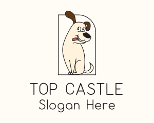 Cute Happy Puppy  Logo
