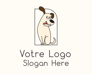Cute Happy Puppy  Logo