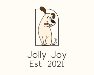 Jolly - Cute Happy Puppy logo design