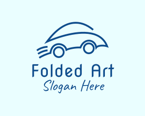 Blue Line Art Car logo design