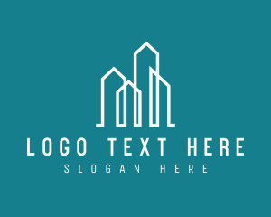 Skyline - Real Estate Building logo design