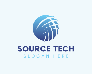 Source - Solar Panel Globe logo design