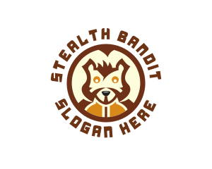 Bandit - Wild Squirrel Animal logo design