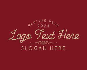 Valentines - Elegant Luxury Cursive Wordmark logo design