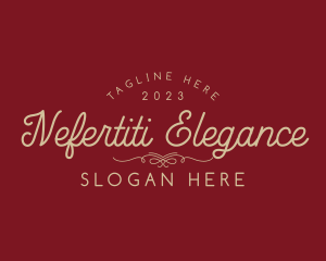 Elegant Luxury Cursive Wordmark logo design