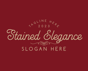 Elegant Luxury Cursive Wordmark logo design