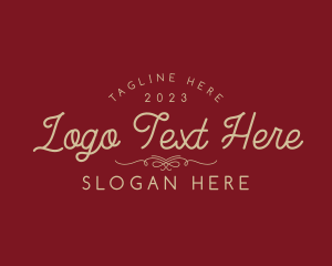 Elegant Luxury Cursive Wordmark Logo