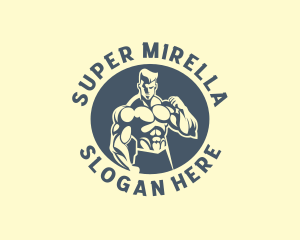 Muscle Man Fitness Gym Logo