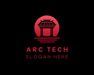 Arc - Asian Temple Arc logo design