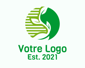Tree Planting - Nature Sprout Leaf logo design