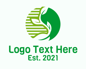 Eco Park - Nature Sprout Leaf logo design