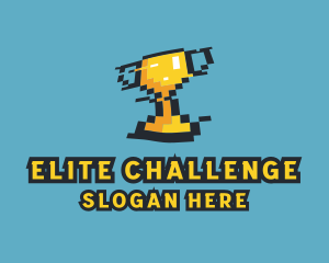 Tournament - Tournament Trophy Pixel Gaming logo design
