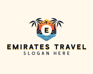 Beach Travel Getaway logo design