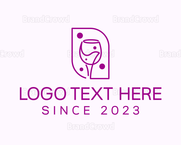 Wine Bar Beverage Logo