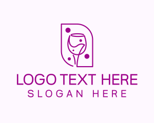 Wine Bar Beverage Logo