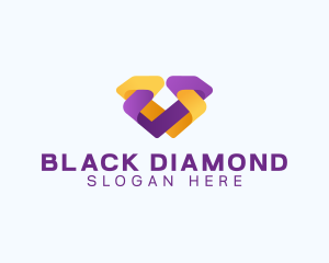 Abstract Diamond Company logo design