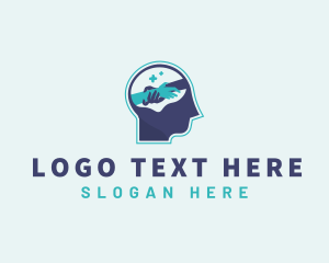 Helping Hand - Mental Health Healing Support logo design