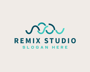 Sound Wave Media Studio logo design