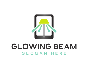 Mobile Lamp Light logo design