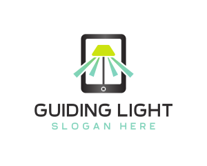 Mobile Lamp Light logo design