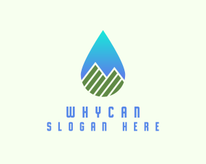 Mountain Water Drop Logo