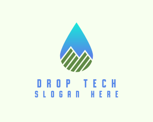 Drop - Mountain Water Drop logo design