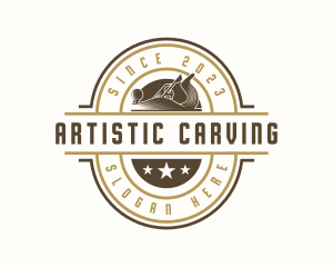 Carving - Wood Planer Carpentry logo design