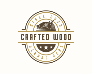 Wood Planer Carpentry logo design