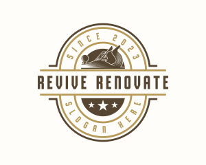 Renovate - Wood Planer Carpentry logo design