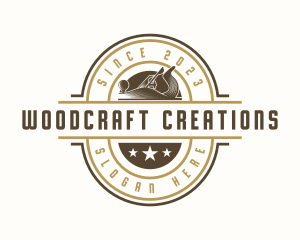 Wood Planer Carpentry logo design