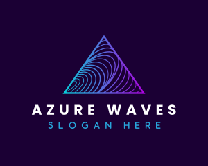 Wave Pyramid Technology logo design