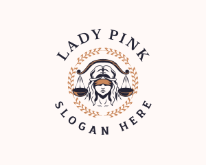 Lady Justice Scales logo design