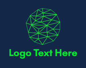 Interior Decoration - Fluorescent Green Connections logo design