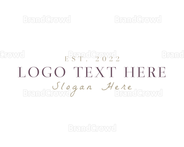 Elegant Classy Brand Logo