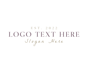 Beauty - Elegant Classy Brand logo design