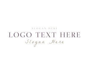 Elegant Classy Brand Logo