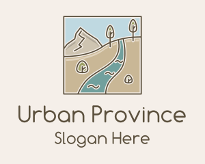 Province - Mountain River Hike logo design