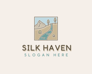 Mountain River Hike logo design