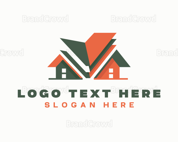 Roofing Insulation Construction Logo