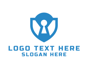 Shape - Lock Shield Security logo design