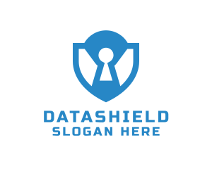 Orange Shield - Lock Shield Security logo design