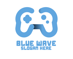 Modern Blue Controller logo design