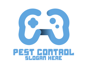 Modern Blue Controller logo design