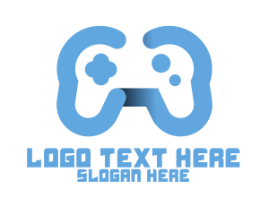 Play - Modern Blue Controller logo design