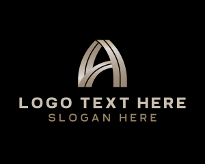 Consulting - Arch Bridge Premium Letter A logo design