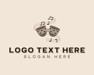 Traditional - Musical African Drummer logo design