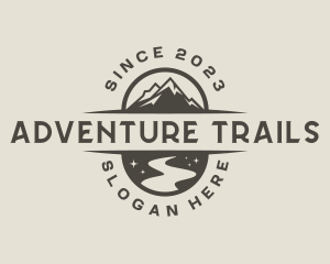 Travel Mountain Lake logo design