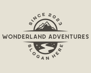 Travel Mountain Lake logo design