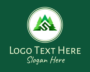 Timber - Forest Pine Trees logo design