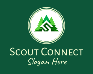 Scouting - Forest Pine Trees logo design